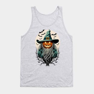 Wizard Jack-O-Lantern - Halloween Tank Top